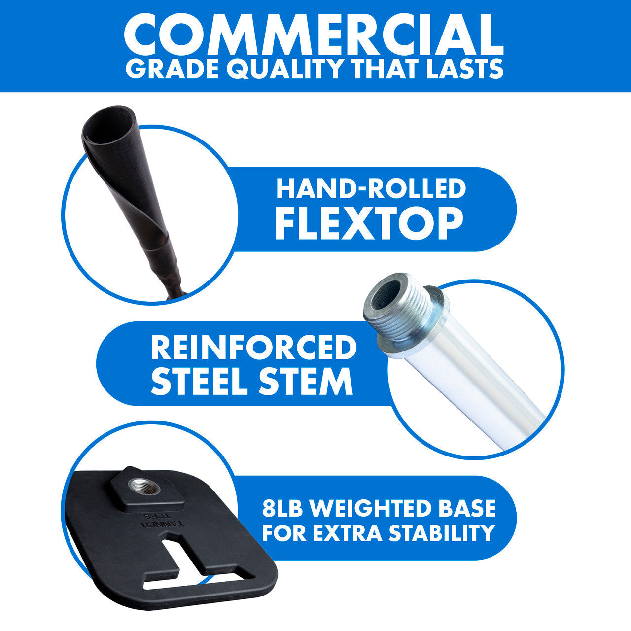 Tanner Pro Weighted Baseball Batting Tee & Softball Tee