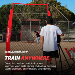 PowerNet Launch F-Lite Baseball & Softball Pitching Machine