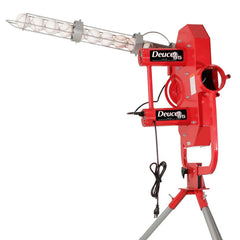 Heater Deuce Two Wheel Fastball & Curveball Baseball Pitching Machine with Automatic Ball Feeder