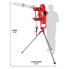 Heater Deuce Two Wheel Fastball & Curveball Baseball Pitching Machine with Automatic Ball Feeder